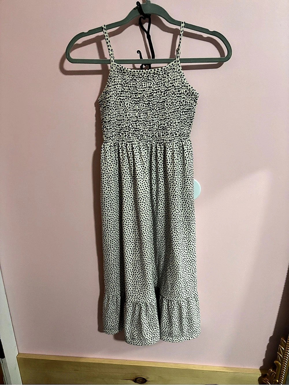 Cat & Jack Women's Midi Dress Black & White Size Medium Like New